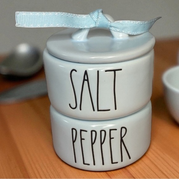 Rae Dunn Stacker Salt & Pepper Stacker Pastel Baby Blue - Picture 4 of 11
